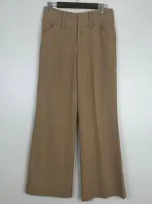 Boston Proper Classic Timless Black Flared Pleated Work Pant Trouser Zip Fly