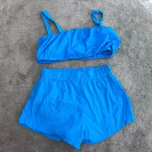 Daily Drills Tide blue Set Bubble bra and Bounce Shorts