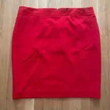 CHAUS Red Women’s Pencil Skirt 16