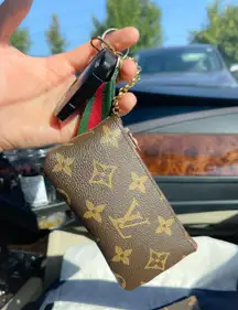 Repurposed Upcycled Keychain Card Holder Wallet