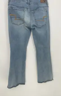 American‎ Eagle Artist Flare Super Stretch Jeans Size 6 Short Blue Denim Q0005