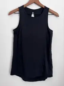 Lululemon open flyaway open back black tank top sleeveless lightweight
