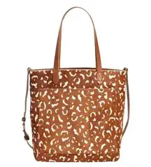 Madewell Calf Hair Medium Transport Tote in Pecan Multi NWT