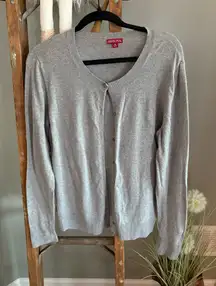 Marona size XL, gray button sweater cardigan