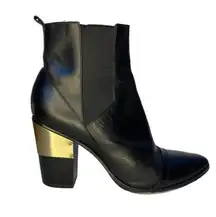 Rachel Zoe Gold Plated Ankle Boots