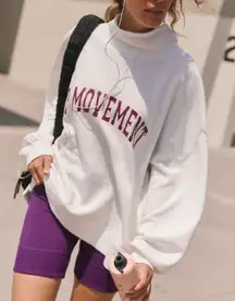 NWT Free People FP Movement Victory Set - White Mulberry Combo - XS