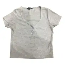 Ambiance Light Gray‎ Short Sleeve Top