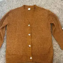 Rust color cardigan