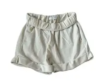 FRAME Cream Foldover Waist Shorts Size XS