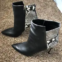 Black Snake Skin Boots