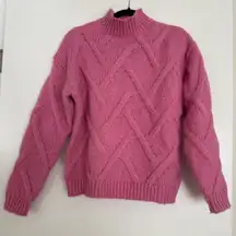 Vici baby pink turtleneck sweater size small