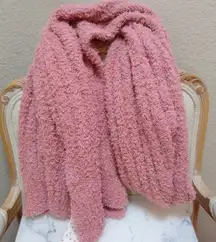 Free People Cloud Rib Oversize Scarf in Blush