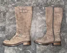 Kenneth Cole Reaction Tough Talk Brown Tall Boots Size 7 Wide