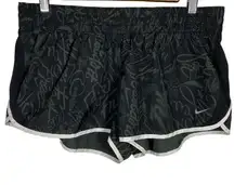 Dri Fit Young Fast Free Athletic Running Shorts Black Gray White Size XL