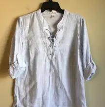 Dash small cotton blue and white blouse