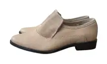 Free People Brady Shoes Slip on Loafers Size‎ 35.5 USL 5 Beige Tan Suede/Leather
