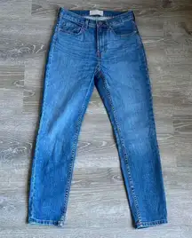 Everlane high rise skinny ankle jeans