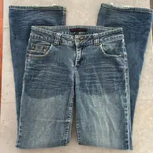 Buffalo David Bitton Rox-X women’s jeans faded distressed bootcut Y2K‎ size 28
