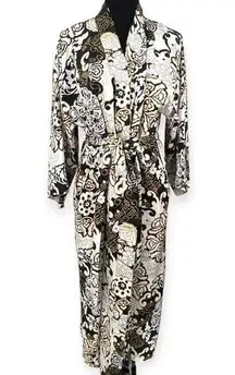 Natori | L | Satin Lightweight Long Robe Kimono Sleepwear Full Length
