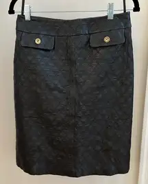 Chadwick’s quilted leather skirt size 4