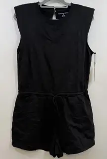 Calvin Klein Jeans Cotton Romper black Womens Medium NWT