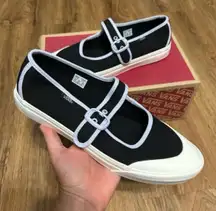 VANS Mary Jane black buckle shoes sneakers new 