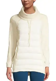 Lands' End Fleece Pullover Primaloft Quilted Turtleneck Puffer‎ Jacket Size 3X