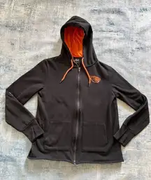 Colosseum Oregon State Beavers Black Orange Full Zip Hoodie Women's Large