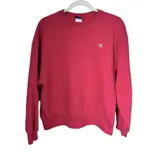 Champion Vintage Unisex Adult Size XL Red Crewneck Sweater Long Sleeve VTG