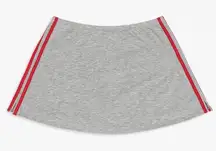 LISA SAYS GAH Grey Darcy Side Stripe Mini Skort