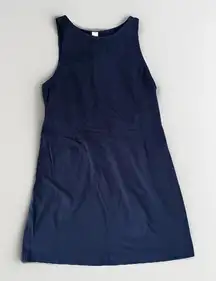 Lululemon Dress Size Small Organic Cotton Cinched Waist True Navy Short Mini