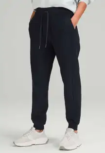 Lululemon Athletica 6 Scuba High Rise Jogger Fleece 28" Black Light Terry Cotton