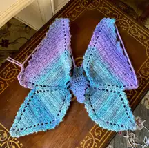 Butterfly Crochet Crop Top Medium