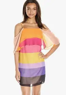 NWT Trina Turk Butterfly Golden Gate Stripe dress