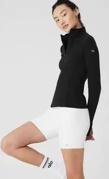 NWT  Alosoft 1/2 Zip Rapid Pullover Black Size XS