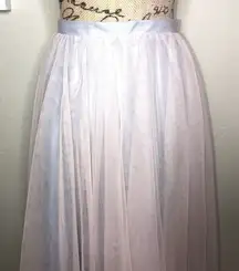 Space 46 Dove Gray & Pink 4 layer Tulle Skirt The Wendy Skirt Lined Size Small