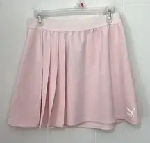 Puma NWT Classics Asymmetric Skirt Cloud Pink Pleated Tennis Golf ~ Size L