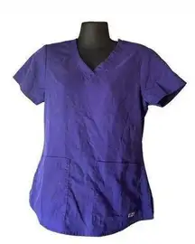 Grey’s Anatomy by Barco purple scrubs top tee short sleeve sz small women’s