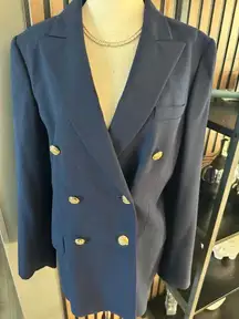 Ralph Lauren blue double breasted work blazer size 10