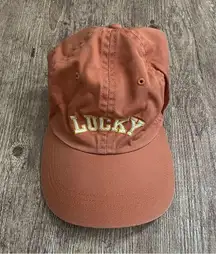 Vintage Lucky Brand Burnt Orange One Size Baseball Hat