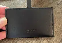 Saint Laurent YSL Black Leather Mirror Card Holder NEW in box