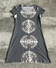 Before + Again Dress Womens XS Gray Tan Tee Shirt Sundance Lightweight USA