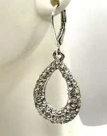 Kenneth Cole rhinestone teardrop earrings