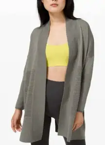 Lululemon Sit In Lotus Wrap II Heathered Grey Sage Size 8