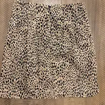 Brandy Melville Leopard Print Mini Skirt