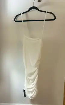 White mini dress blush mark