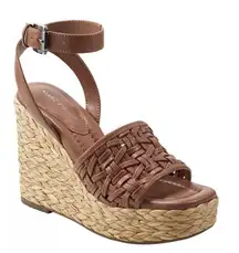 Marc Fisher Women's Godina Espadrille Square Toe Wedge Sandals