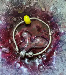 Charm Bead - Lemon yellow