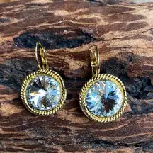 Handcrafted earrings with Swarovski crystal
