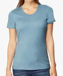 32 DEGREES Ladies' Cool T-Shirt Top Teal Blue Size Small Scoop Neck Short Sleeve